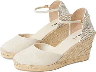 Soludos Marseille Wedge Espadrille Womens Sandals La Concha Ivory 1 : 9.5 B - Medium, Suede