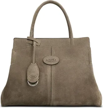Tod's Logo-patch Suede Tote Bag