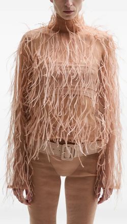 Atu Body Couture Top a collo alto - Toni neutri