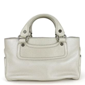 Celine Pre-owned Handbags, female, White, Size: ONE SIZE Pre-owned Leather handbags