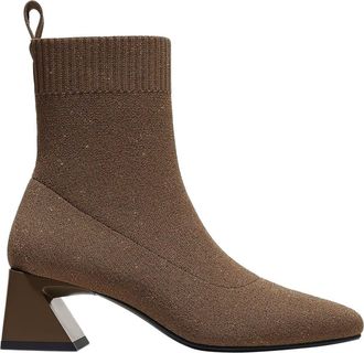 Vivaia Regina Pro Water-Repellent Heeled Boots in Espressso Metallic at Nordstrom, Size 5.5