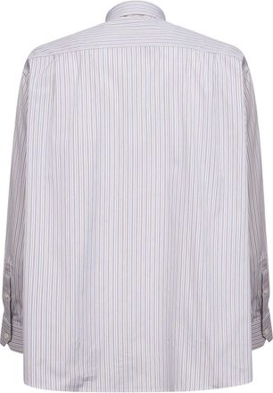 Prada Womens Striped Cotton Poplin Shirt
