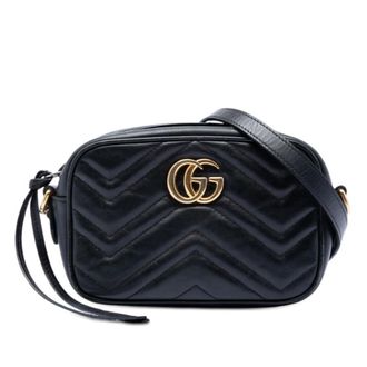 Gucci Pre-owned Gucci Mini GG Marmont Matelasse Leather Crossbody Ladies PJA0XSJJY41TKUYT