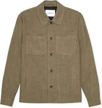 Les Deux Marseille Melange Jacket - Heren - Zomerjassen - Bruin - S - Leer - Jassen