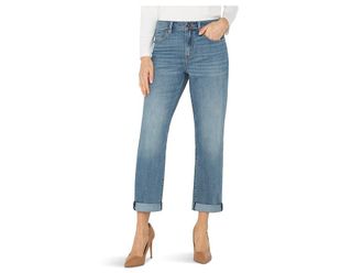 Liverpool L.A. Keeper Mid-Rise Boyfriend Rolled Jean 29In/ 26In Inseam Womens Clothing Ashworth : 12 29, Cotton/Denim/Polyester