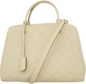 Louis Vuitton Pre-owned Vintage Canvas Handtas - Dames - Pre-owned - Beige - Maat: ONE Size