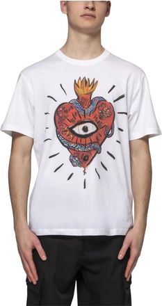 Just Cavalli Hombre, Camisetas, Blanco, Talla: L