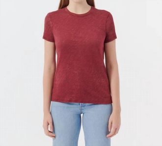 ATM Anthony Thomas Melillo Slub Jersey Schoolboy Shirt In Wine