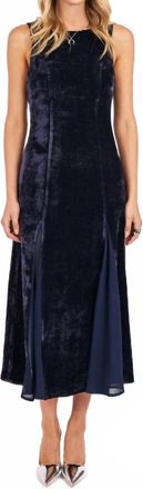 Sadie & Sage Womens Velvet Ave Godet Maxi Dress In Black