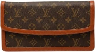 Louis Vuitton Pre-owned Pochette Dame PM - Dames - Vintage Accessoires - Bruin - ONE Size - Leer - Vintage