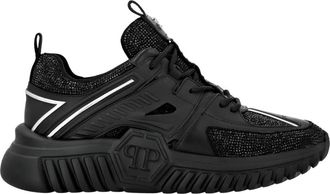Philipp Plein Runner Stones - unisex - Sneakers - Zwart - 36 EU - Leer - Schoenen