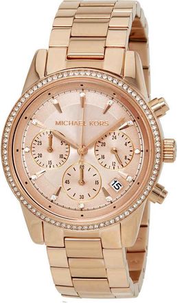 Michael Kors Ritz Rose Dial Ladies Watch MK6357