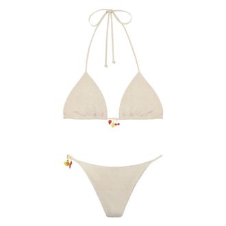 MC2 Saint Barth Bikinis, female, Beige, Size: L Lezzy Bikini
