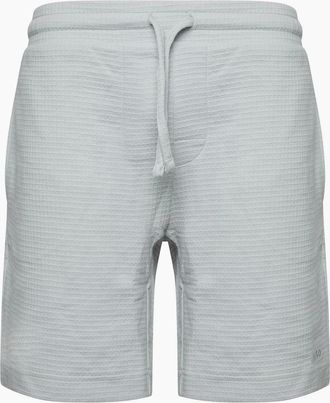 HUGO BOSS Mens Austin Waffle Structure Pyjama Shorts - Grey - Size: 32/30/31