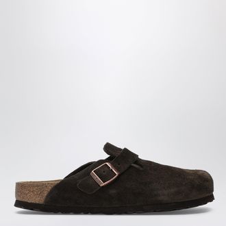 Birkenstock Sabot Boston marrone in suede