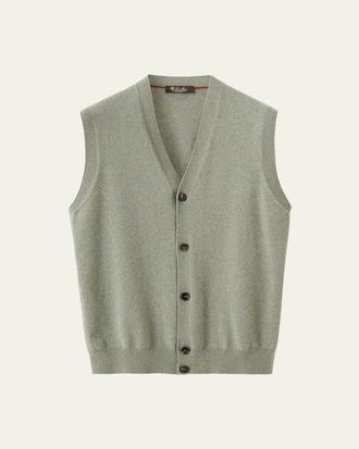 Loro Piana Mens Baby Cashmere Knit Classic-Fit Vest