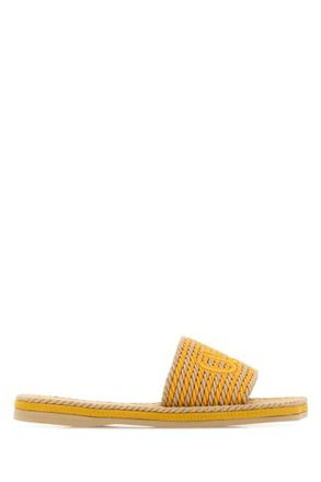 Chlo&eacute; Beige Slip On Sandals