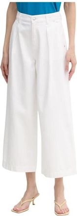 Joop Enrica Cropped Wide Leg Jeans - Dames - Loose Fit Jeans - Wit - W27 - Katoen - Jeans