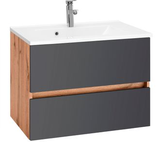 WELLTIME Waschbeckenunterschrank »Lucca« Badmöbel, Waschtisch inkl. Waschbecken, Breite 60 cm