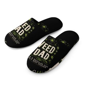 Generic Funny Weed Dad Mens House Slippers Slip Indoor Slipper On Shoes Warm Outdoor