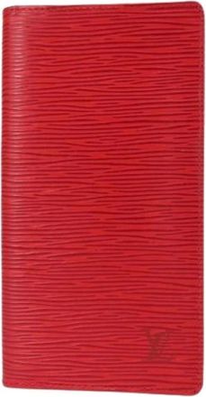 Louis Vuitton Pre-owned Wallets, female, Red, Size: ONE SIZE Pre-owned Leather Wallet