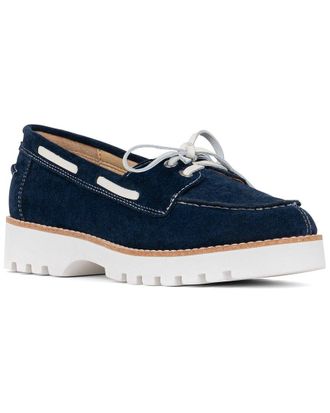 Donald J Pliner Harlie02 Suede Lug Bottom Boat Shoe