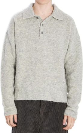Ami Alpaca-Blend Polo - Grey