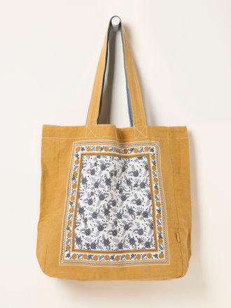 Fat Face FatFace Mustard Yellow Bee Floral Reversible Tote Bag