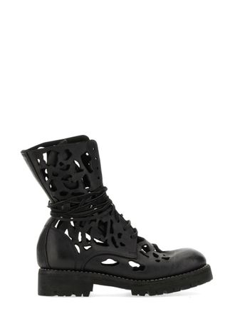 Guidi Black Cut-Out Boots