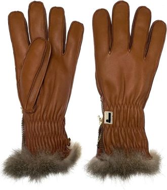 Restelli Guanti Nappa Opossuy - unisex - Handschoenen - Bruin - 10 IN - Leer - Accessoires