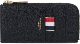 Thom Browne Logo Zip Wallet - Black