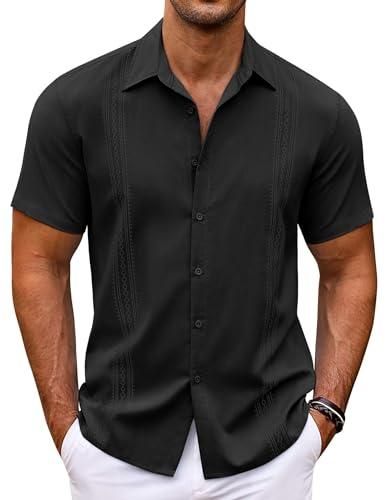 Coofandy Chemise Homme Chemise D'été Homme Manches Courtes - Style