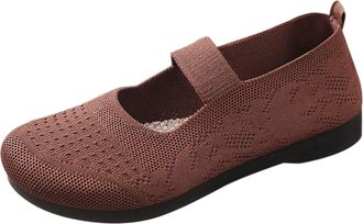 Generic Ladies Trainers, Walking Shoes for Women UK, Womens Summer New Breathable Trainers - Trendy Versatile Sports Shoes for Women Coffee