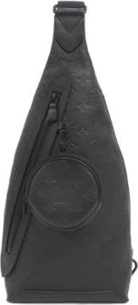 Louis Vuitton Tweedehands leren Louis Vuitton tassen - Dames - Vintage Schoudertas - Zwart - ONE Size - Vintage
