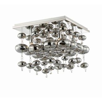 Lindby L&aacute;mpara Colgante esfera En Plateado De Metal - Lindby