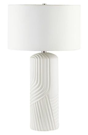 RENWIL Valerie Ceramic Table Lamp in Matte Off-White at Nordstrom