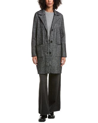 NVLT Nvlt Chevron Patterned Coatigan