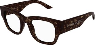 Alexander McQueen Glasses - Dames - Brillen - Bruin - 50 MM - Accessoires