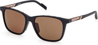 Adidas Sport SP0051 Polarized 02E Mens Sunglasses Black Size 55