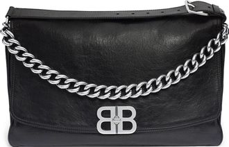 Balenciaga (WMNS) Balenciaga Bb Soft Large Flap Bag Black 7484882AAI41000