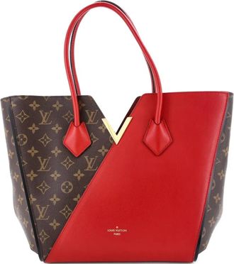 Louis Vuitton Kimono Handbag Monogram Canvas and Leather MM tote bag - Bruin
