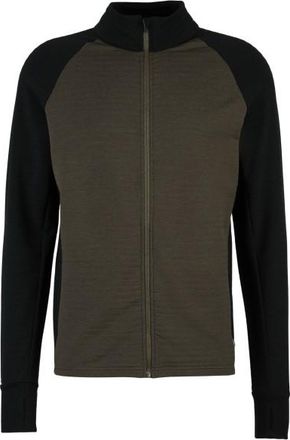 Stoic MerinoFleece260 FlenSt. Jacket Merinojacke für Herren | schwarz/oliv
