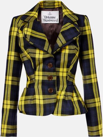 Vivienne Westwood Blazer in lana vergine a quadri