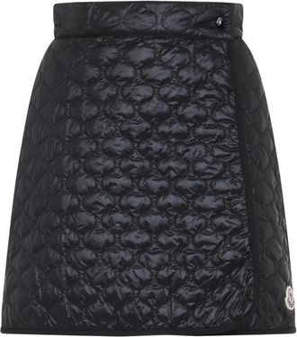 Moncler Zwarte Rok voor Vrouwen Aw 25 - Dames - Korte rokken - Zwart - 2XS - Rokken