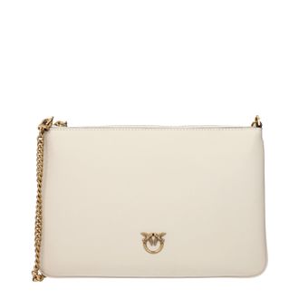 Pinko Pinko Borsa A Tracolla Donna Pelle Beige/Bianco