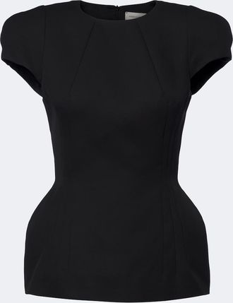 Magda Butrym Padded silk and cashmere top