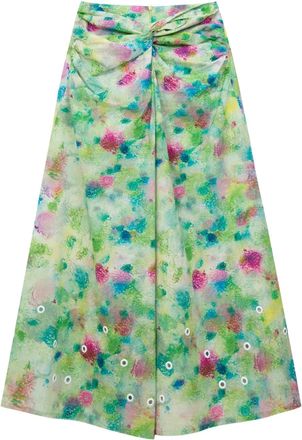 Isolda Gonna midi Kika - Verde