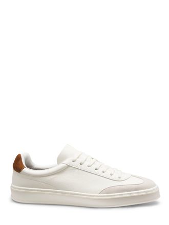 BOSS Low-Top Sneakers with Beige Accents and Suede Detail