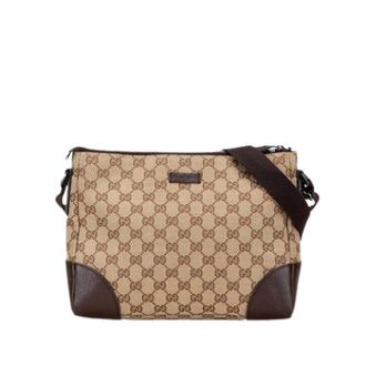 Gucci Pre-owned Cross Body Bags, female, Brown, Size: ONE SIZE Pre-owned Leather Cross Body Bag