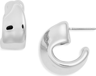 JENNY BIRD Small Aurelia Hoop Earrings in High Polish Silver at Nordstrom
